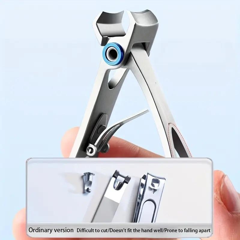 Прочный кусачок для ногтей для толстых ногтей. Премиальная сталь, Острый и точный. Гипоаллергенный, Элегантный дизайн для маникюра и педикюра.