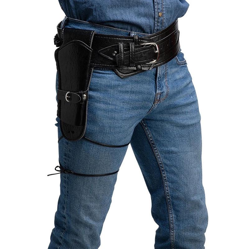 Medieval Cowboy Halloween Double Gun Holster Belt Costume Accessory