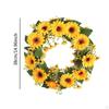 Подсолнух Венок Гирлянда для входной двери Окна Спальни, Гостиной Подарки Вечеринка В помещении На открытом воздухе, Стена