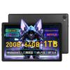 FUNSEDY Android 15 A523 Тонкий и Легкий Android GMS Widevine Incell IPS Bluetooth Face OTG Беспроводной Разделенный Режим Детский Черный 10-дюймовый Wi-Fi Планшет,
