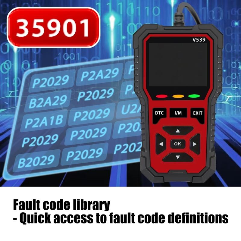 Профессиональный OBD2 инструмент с 35901 записью ошибок и данными работы двигателя в реальном времени для автомобилей и грузовиков с 1996 года