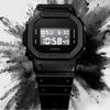 Casio G-Shock Solid Colors Unisex Watch DW-5600BB-1 Black Durable Waterproof Design