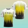 Summer Round Neck Breathable Sports Top Boutique Stripes Printed Outdoor Running Fitness Short Sleeve Tennis T-shirt