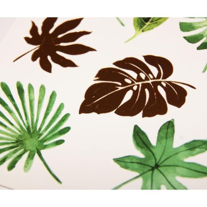 Temporary Tattoos - Tropical Leaves - Gold