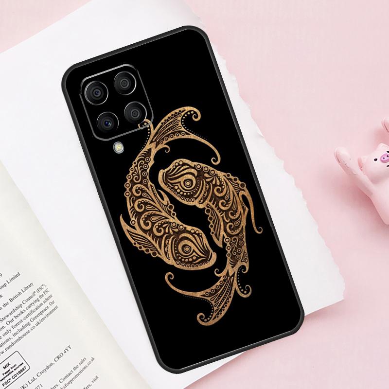 Чехол со знаками зодиака для Samsung Galaxy M15 M35 M55 M51 M31 M21 M11 M16 M36 M56 M53 M12 M32 M52 M14 M34 M54