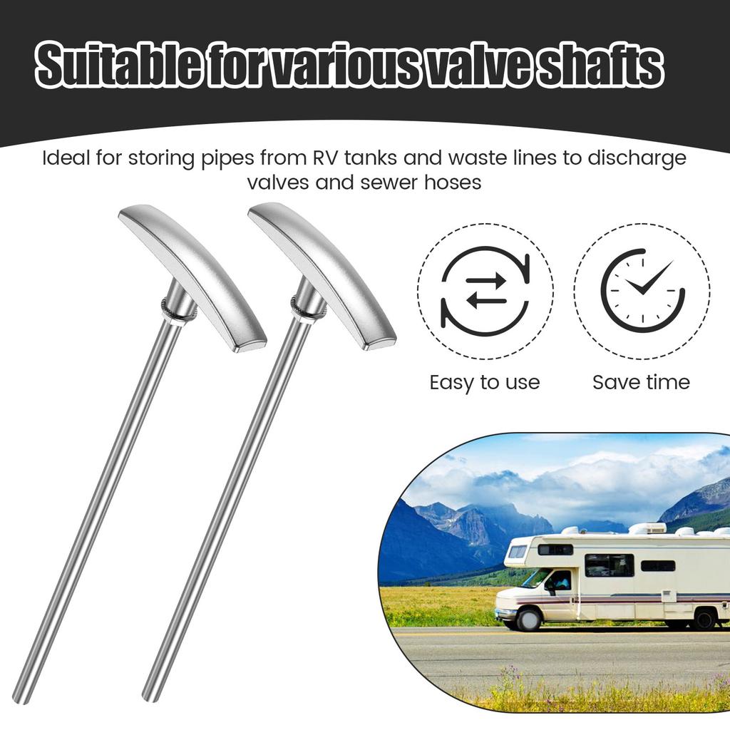 Удлинитель клапана сточных вод для автодома Удлинительная трубка Ручка Удлинительная штанга для управления отходами Рычаг-удлинитель клапана отходов