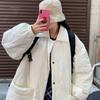 Women's Retro Korean Style Argyle Cotton Jacket - Loose Mid-Length BF Coat for Spring/Summer