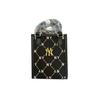 New MLB PVC Tote Bag Shopping Bag Shoulder Bag Crossbody Bag Handbag Mini Unisex Black Gold 7ACRMD34NGP001-50BKS