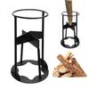 Metal Wood Splitter Heavy Duty High Carbon Steel Log Splitter Manual Kindling Splitter Wedge Outdoor Camping Cooking Portable Firewood Splitting Tool