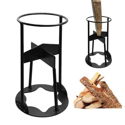 Металлический дровокол, прочный, из высокоуглеродистой стали, ручной дровокол, клин для растопки, для кемпинга, приготовления пищи, портативный инструмент для колки дров