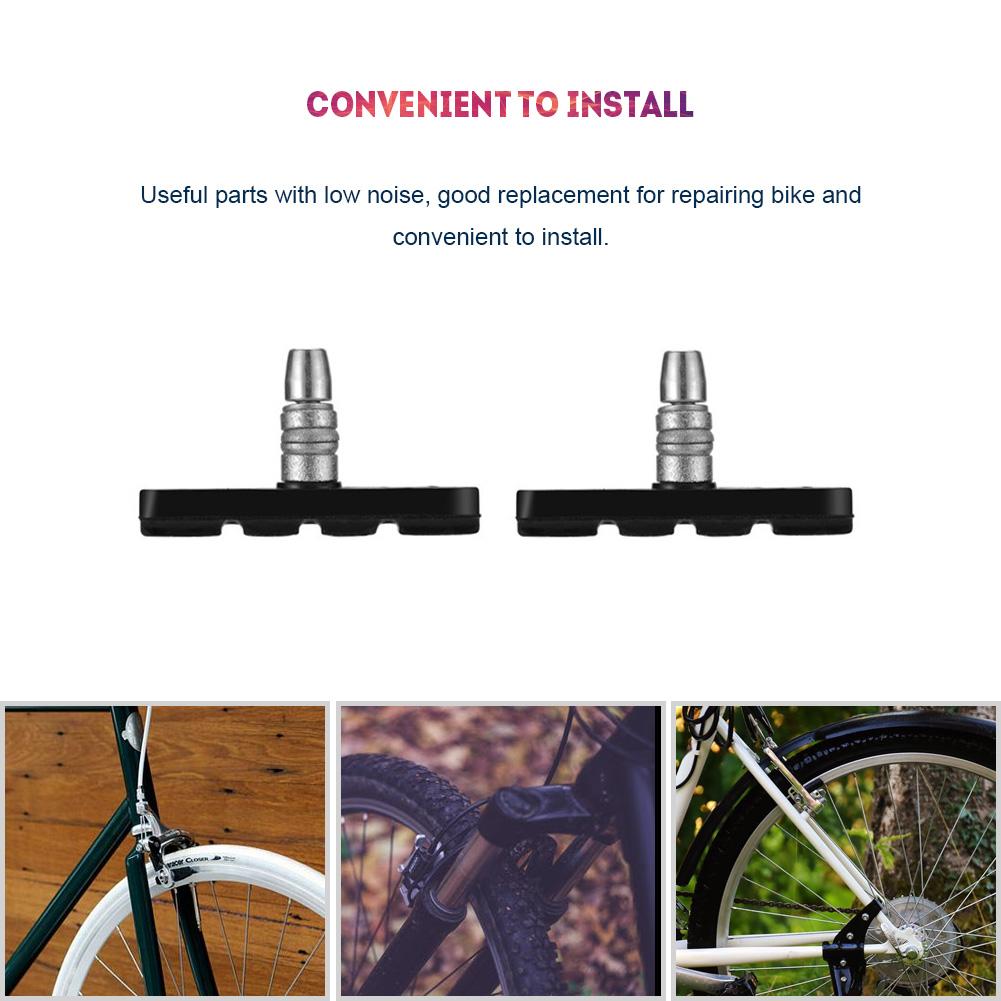 1 пара велосипедных тормозных колодок для горного велосипеда, держатель резиновых блоков, полезные аксессуары