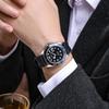 Spot Classic Quartz Men's Watch with Casual Silicone Strap and Calendar