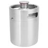 2L Beer Keg Mini Stainless Steel Beer Barrel with Spiral Lid for Home Brewing Accessory