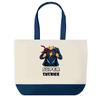 Sac Cabas - PLANETEE - Super Tutrice (fond Bleu) - Coton - 40 X 45 Cm - Impression HD