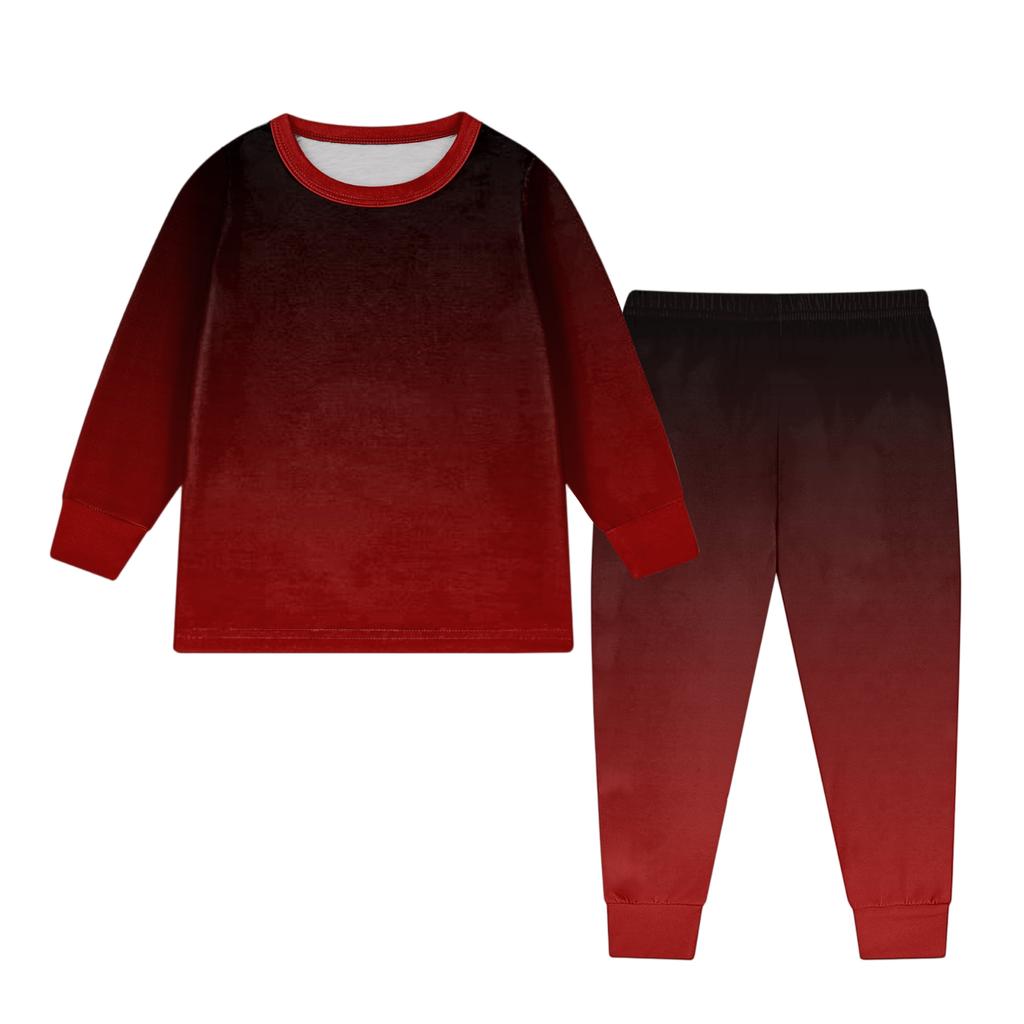 Детский модный костюм юбка топ с круглым вырезом и длинными рукавами брюки