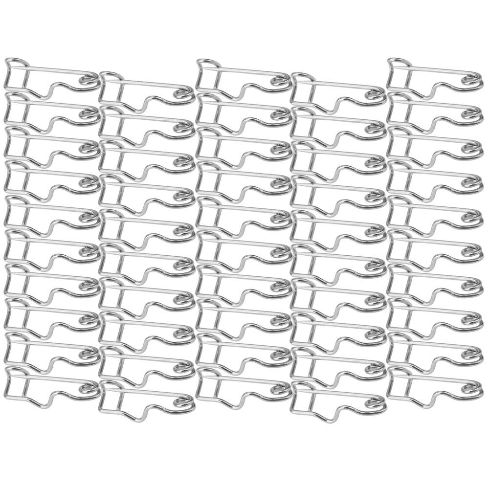 100Pcs Metal Steel Wire Safety Pins Silver Locking Pin Clasps Sturdy S-Shaped Pins  For Quilting