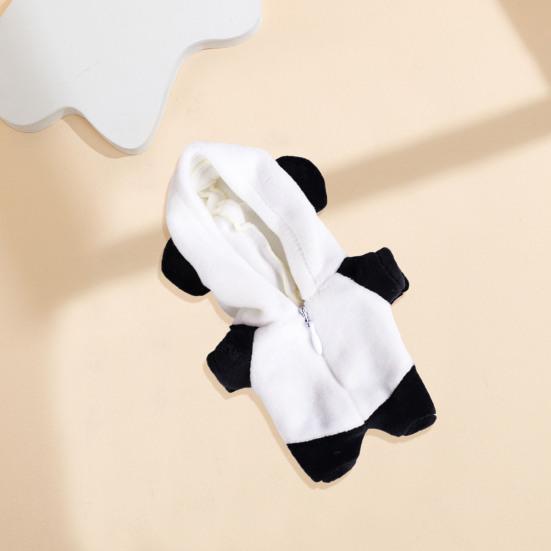 Одежда для кукол 17 см, комбинезон с капюшоном динозавра, многоцветный плюшевый домашний комплект, мультяшный наряд для куклы для творческой игры и обмена в социальных сетях