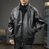 Модная брендовая мужская кожаная куртка American Locomotiv в стиле ретро, свободная трендовая куртка из искусственной кожи с красивыми лацканами, повседневная куртка
