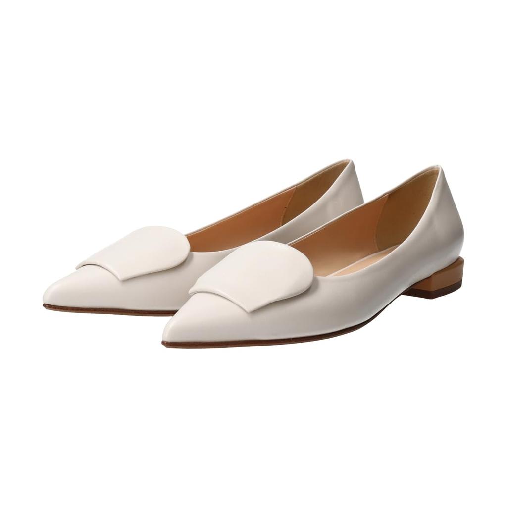 Pumps Low Heel Pointed Toe Pumps F41503 Ivory Combination Cm [Fabiorsconi] Women's 24.5