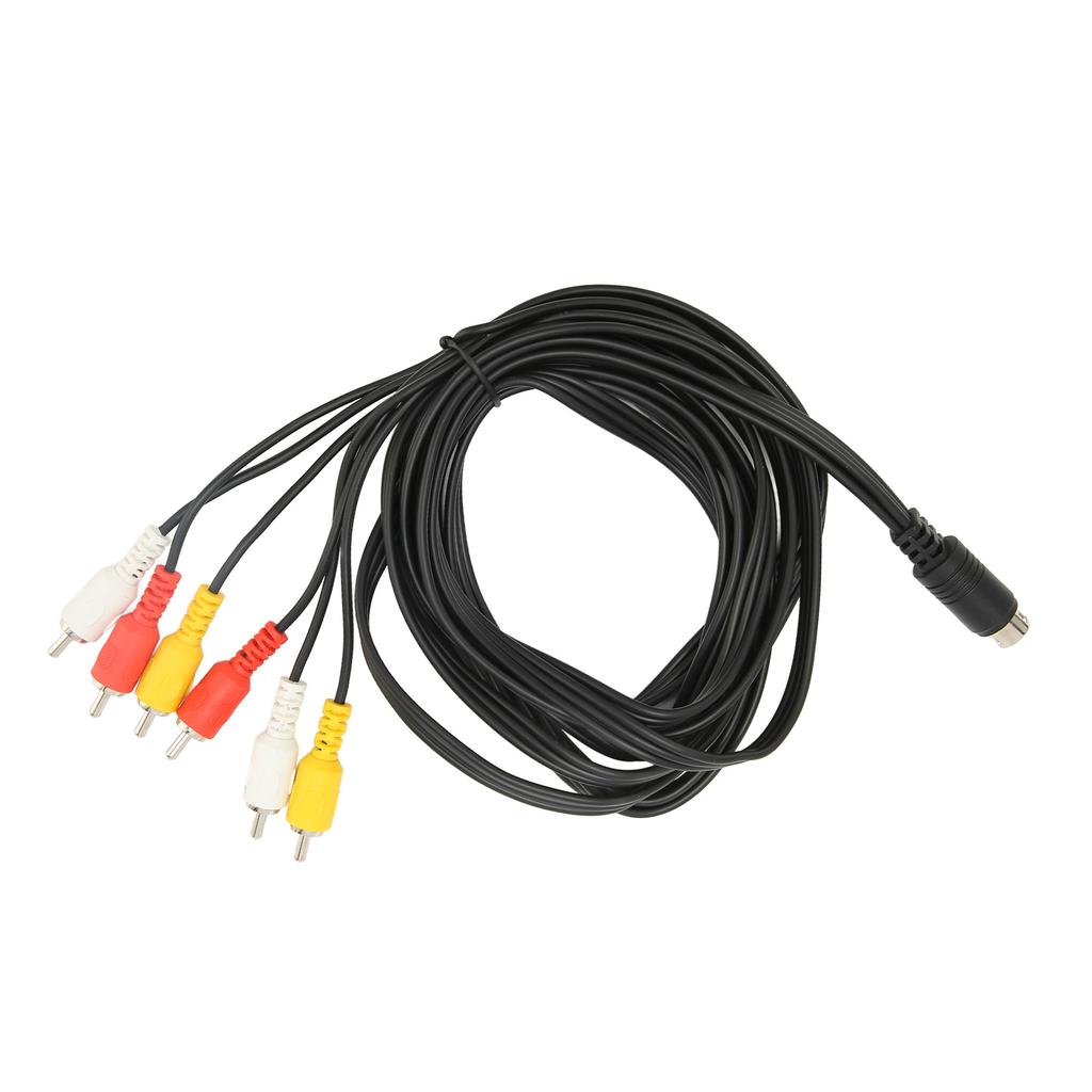 Кабель Mini DIN на 6 RCA 9-контактный Чистый сигнал Стабильный звук Видео Композитный провод для Цифровой видеокамеры ТВ AV-ресивера