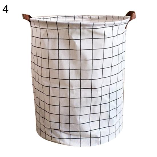 Foldable Laundry Basket Dirty Clothes Toys Storage Bag Handle Bucket Organizer