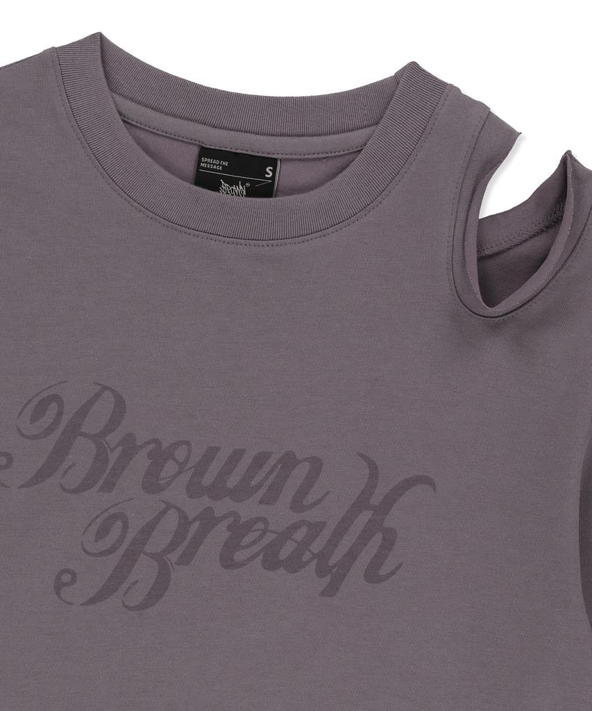 Футболка BROWNBREATH с вырезами W - Лавандовая