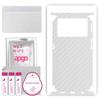 apgo Protective Skin Sticker for the Back+sides Compatible with Oppo K9 Pro 5G, Full Wrap Film, Foil, Vinyl - Pattern Transparent Carbon