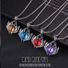 RUI RUI YU модное ожерелье из нержавеющей стали с дьявольским глазом и лунным камнем, ожерелье в стиле панк, хип-хоп для мужчин, ювелирные изделия из нержавеющей стали, подарок на Хэллоуин