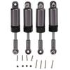 4pcs Set Metal Adjustable Shock Absorber for MN 1 16 Remote Control Car Model Upgrade PartsTitanium Color