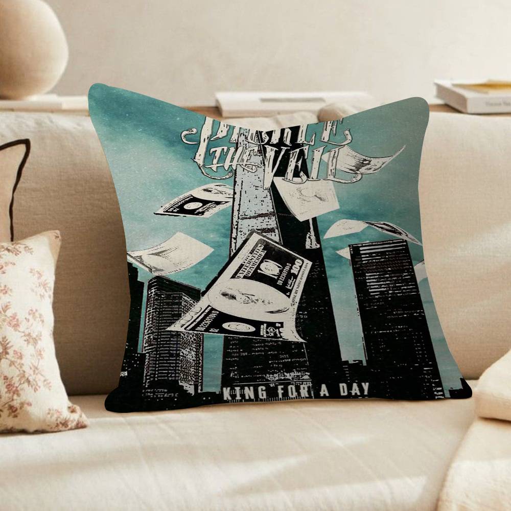 Band PPierce The Veil Cushion Cover Inches Farmhouse Decor Home Throw Pillow Covers for Couch Decorations