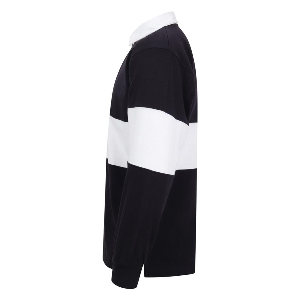 Front Row Adults Unisex Panelled Tag Free Rugby Shirt