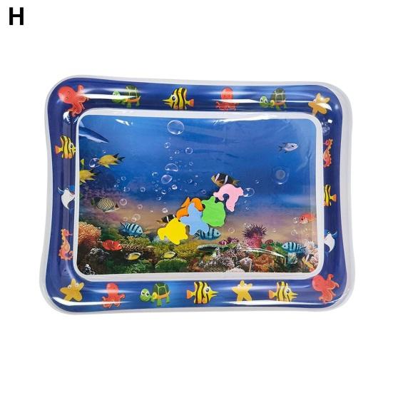 Водный сенсорный игровой коврик, интерактивные игрушки для кошек, коврик для самостоятельной игры с надувным рисунком морских животных