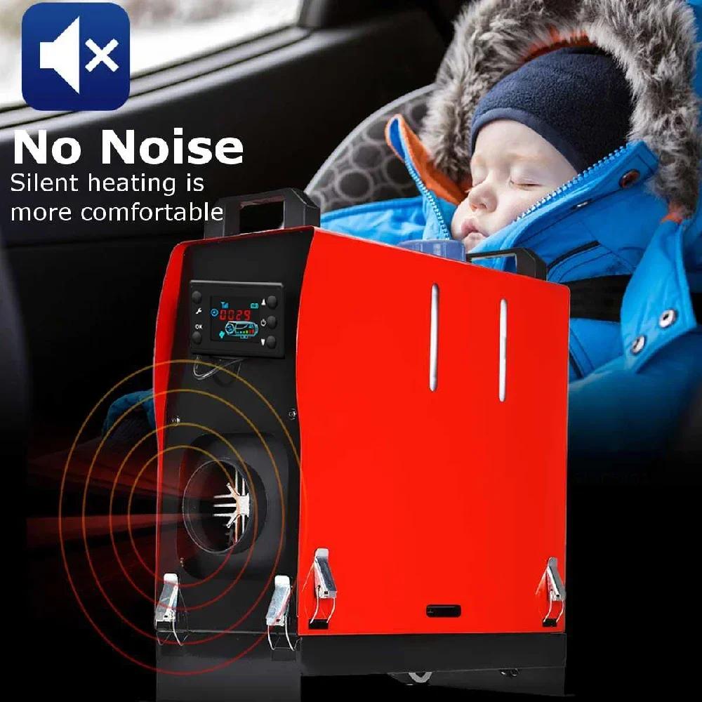 12 В 8 кВт Автомобильный обогреватель Все в одном Отопление Дизельный Воздушный Нагреватель Одно Отверстие ЖК-Монитор Парковочный Обогреватель Быстрый Нагрев Для Грузовиков Автобусов Вспомогательный
