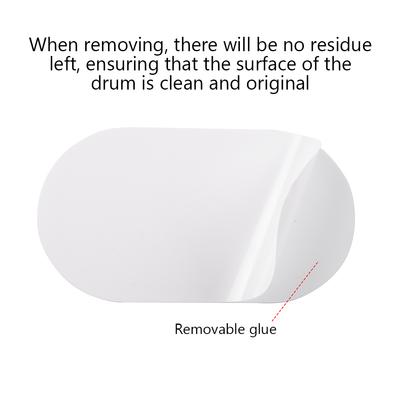 2 упаковки накладок с двойной педалью, износостойкие наклейки, самоклеящаяся нашивка для пластика барабана