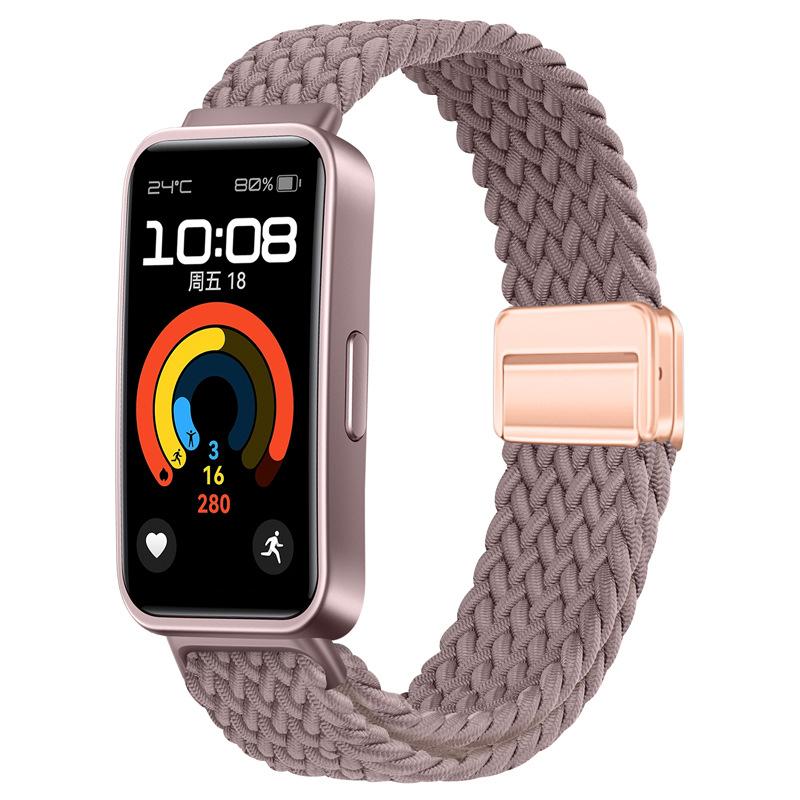 Плетеный нейлоновый ремешок-петля для Huawei Band 10 9 8, регулируемый браслет с магнитной застежкой для Huanwei Band 10/9, аксессуары для браслета
