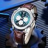 QINGXIYA Brand New Sport Men's Quartz Watches Leather Luminous Waterproof Chronograph Watch Men Date Military Man Wristwatch