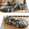 ТОЙЛИНКС 1:Набор строительных блоков Supercar Черное Золото Масштаб 1:14 931 деталь Технические Механические ABS Кирпичи Спортивный DIY Автомобиль для Взрослых Детей