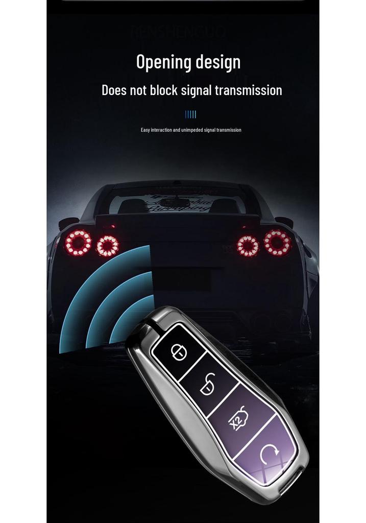 BYD Dolphin 22-24 Key Case: Compatible with Han, Song Plus, Tang DMI, Qin Pro, Yuan E2