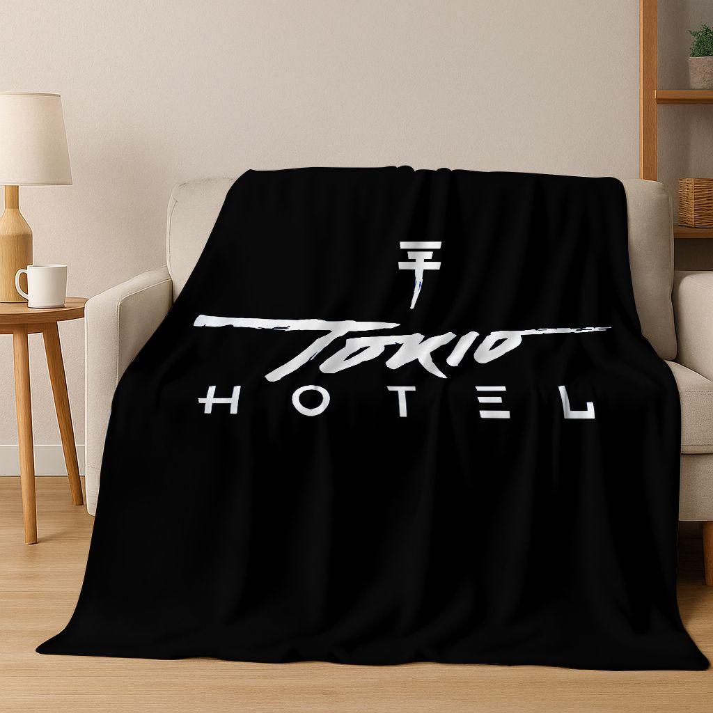Модное Арт Фланелевое Одеяло Tokio Hotel Билл Том Каулитц, Уютное Мягкое Пледное Одеяло для Дома Спальни Кровати Дивана, Подарок
