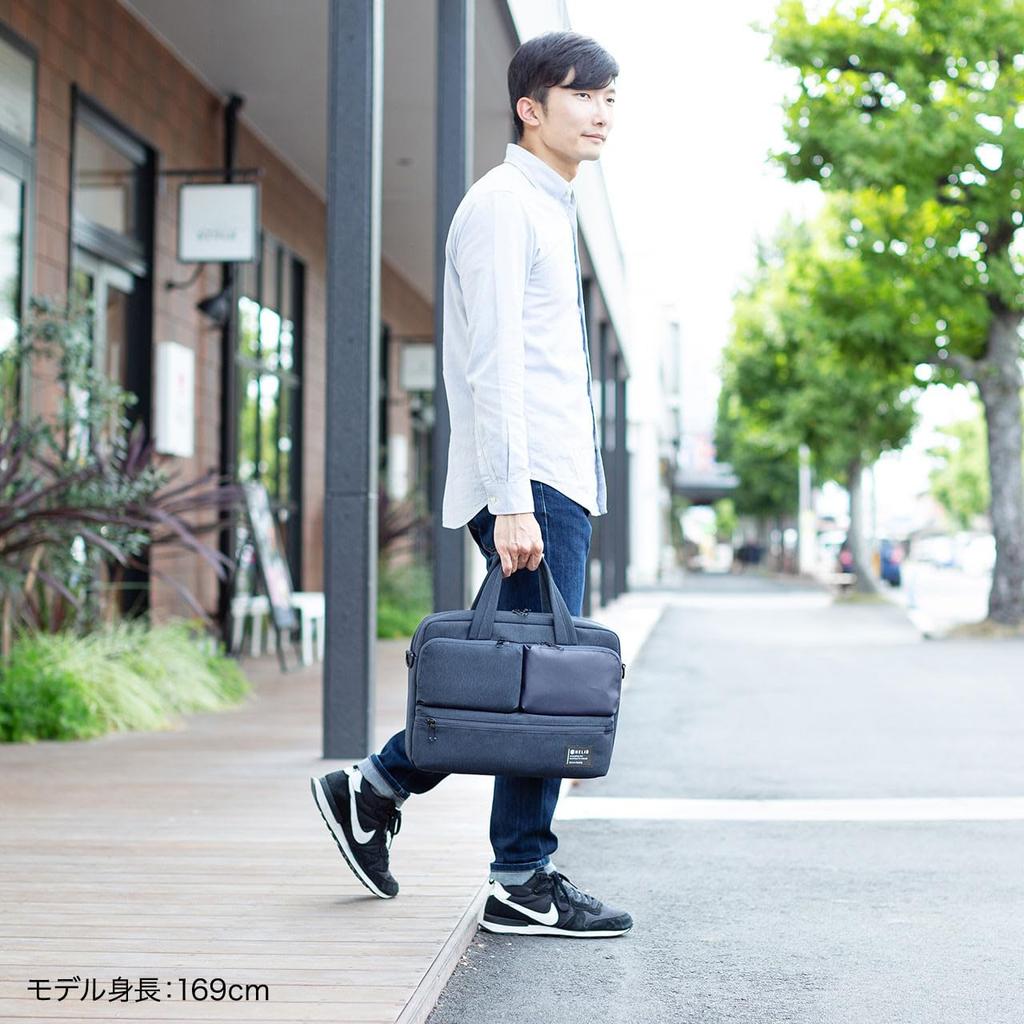 Sanwa Supply Casual PC Bag Compatible with Inch Wide Navy 13.3 BAG-CA11NV