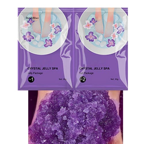 Pedicure Jelly Spa Foot Soak, Pedicure Jelly Foot Soak, Crystal Jelly Spa Foot Soak, Pedicure Foot Soak for Dry Feet - Rejuvenating Foot Spa Soak, Foo