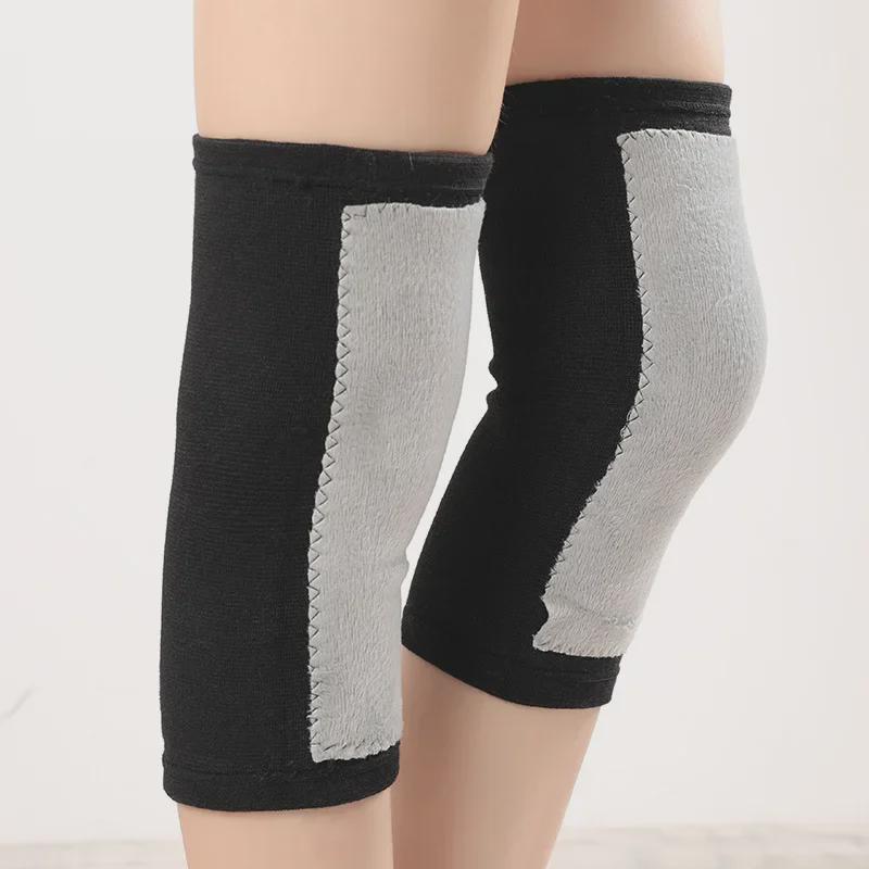 Наколенники из бархата для пожилых людей: Теплая, ветрозащитная поддержка для езды на велосипеде осенью/зимой