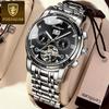 Новые роскошные мужские часы ТОП-бренда с коробочным календарем, автоматические водонепроницаемые многофункциональные полые светящиеся мужские механические часы