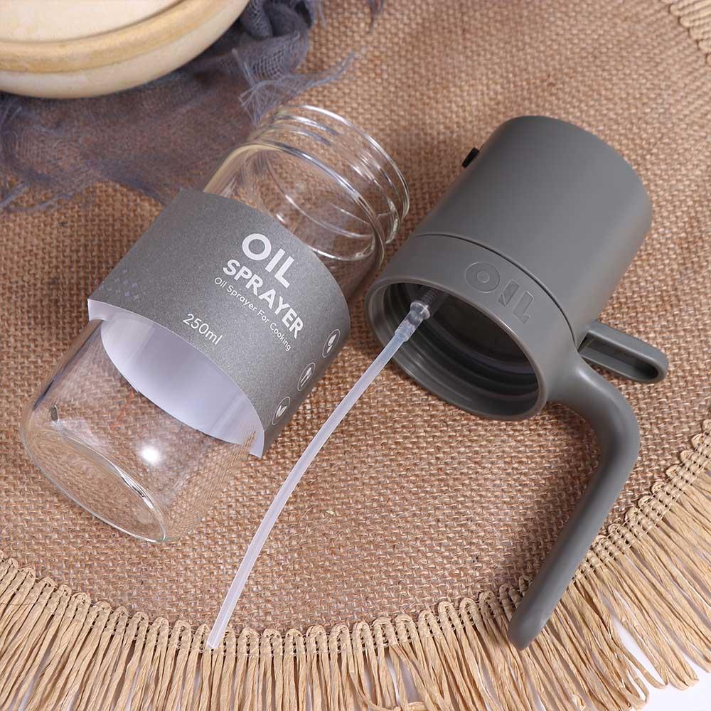 Transparent Oil Sprayer Glass Spray Bottle Portable Olive Oil Mister Cooking