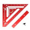 Rafter Square Tool Aluminum Alloy Triangular Ruler Layout Measuring Tool Carpentry Square with Jig