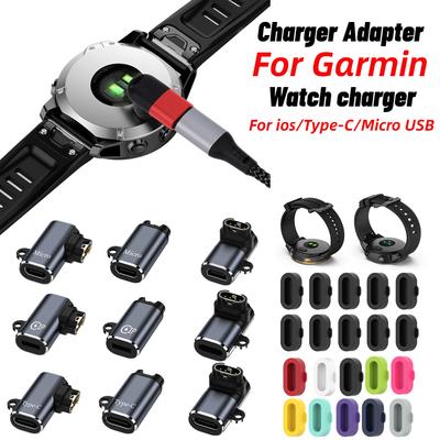 Зарядный кабель для Garmin Fenix 7 7S 7X 6 6S 6X 5 5X Plus Vivoactive 3 4s Venu 2 2S USB/Type C Зарядная док-станция для часов Пылезащитная заглушка