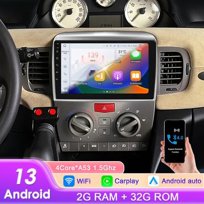 Автомобильные интеллектуальные системы Carplay Android Car Radio для Lancia Ypsilon 2006-2011 Мультимедийный видеоплеер WIFI 7862 Авторадио RDS DVR Cam Bluetooth