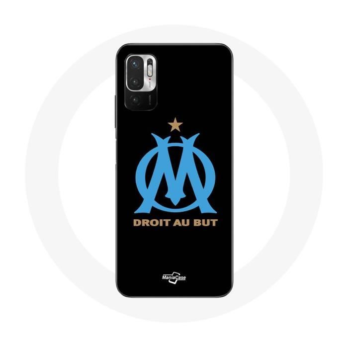 Coque pour Xiaomi Redmi Note 10T 5G Logo Olympique de Marseille Fond Noir