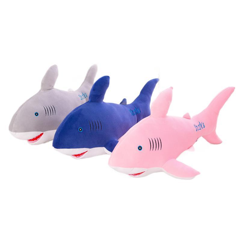 Мягкая игрушка в виде акулы из хлопка, мультяшная мягкая океанская кукла, подушка, подарок на день рождения