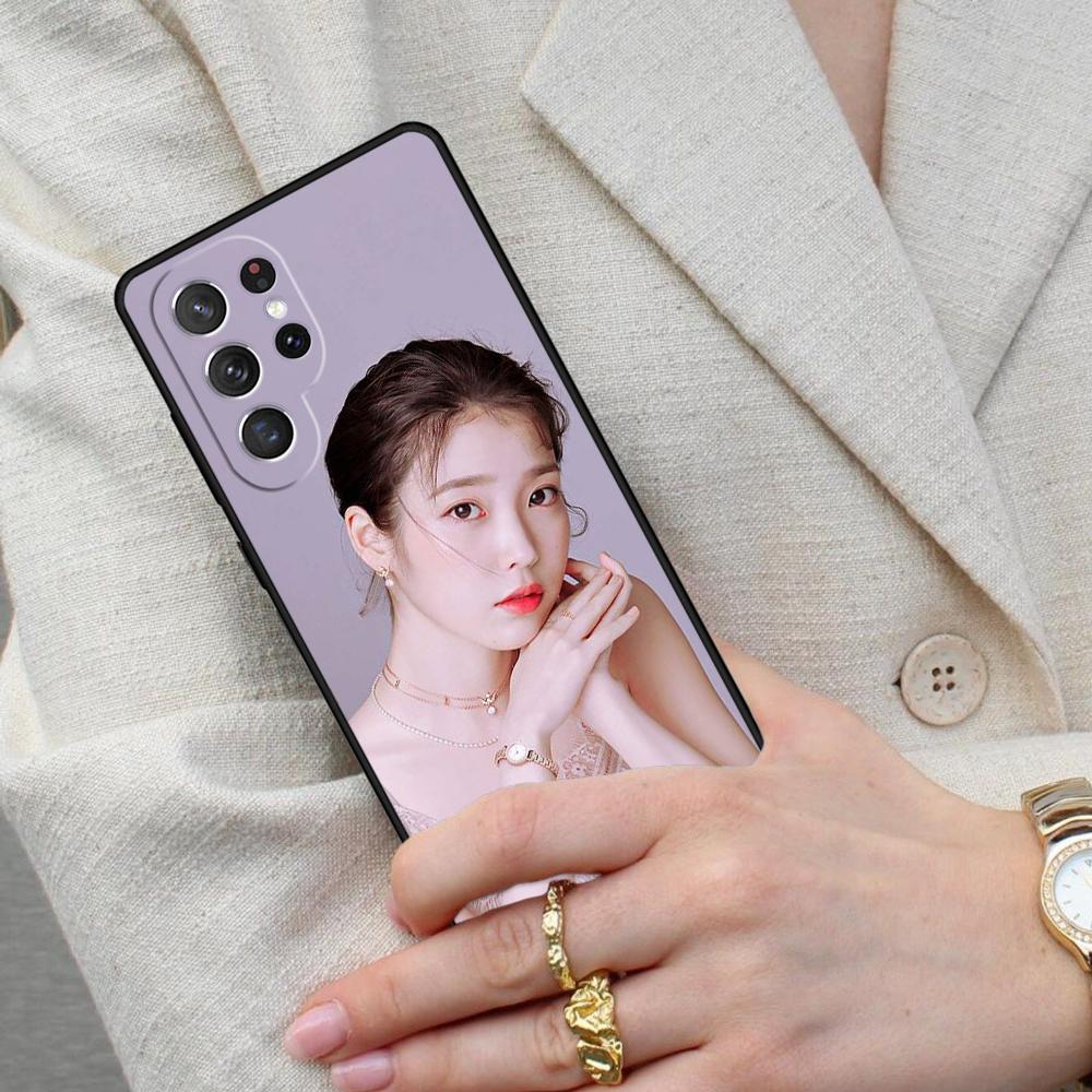 I-iu Lee Ji Eun Cell Phone Case for Samsung Galaxy S26 Ultra S25 S24 S23 S22 S21 S20 Note10 Cover